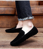 Men's Casual Shoes Suede Soft  Loafers Leisure Moccasins Slip On Driving MartLion   