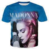 The Queen of Pop Madonna 3D Printed T-shirt Men's Women Casual Harajuku Style Hip Hop Streetwear Oversized Tops Mart Lion   