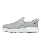 Summer Men's Women Sneakers Slip-on Tennis Running Sport Shoes Breathable Mesh Casual Walking Trainers Mart Lion light grey 36 China