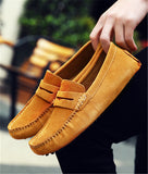 Men's Leather Loafers Casual Shoes Moccasins Slip On Flats Driving Mart Lion   