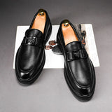 Genuine Leather Footwear Brand Luxury Men's Casual Driving Designer Loafers Moccasins Wedding Dress Shoes Mart Lion   