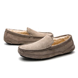 Winter Men's Loafers Casual Shoes Moccasins Breathable Slip On Lazy Warm Driving MartLion Khaki 6 