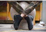 Work Safety Boots Men's Plush Warm Indestructible Shoes Work Waterproof Work MartLion   