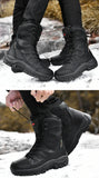 Warm Plush Snow Boots Lace Up Casual High Top Men's Boots Waterproof Winter Boots Anti-Slip Ankle Army Work MartLion   