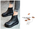 Winter Boots Warm Shoes Women Leather Shoes  Boots Winter Platform women's boots MartLion   