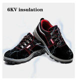 Men's Work Safety Shoes Cow Leather Steel Toe Anti-smashing Boots Anti-puncture Work Sneakers Indestructible MartLion   