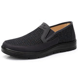 Summer Men's Shoes Breathable Mesh Casual Moccasin Classic Gray Loafers Driving Flat Mart Lion 6-Black 9 