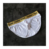 Men's Underwear Briefs Bulge Big Penis Pouch Seamless Briefs Enhance Panties Mart Lion White M 
