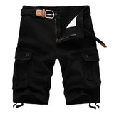 Summer Men's Baggy Multi Pocket Military Cargo Shorts Male Cotton Khaki Men Tactical Shorts Short MartLion   