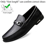 Spring Autumn Men's Casual Luxury Leather Loafers Lofer Shoes Loafer Loffers Slip-On Mocasines Hombre MartLion Black 38 