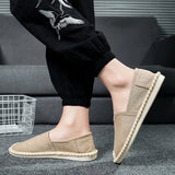 Men's Casual Shoes Slip-On Moccasin Driving Soft Breathable Flats Sneakers Black Gray Loafers MartLion   