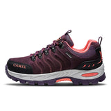 Waterproof Hiking Shoes Men's Women Outdoor Non-slip Trekking Spring Wear-resisting Sneakers MartLion female-purple 40 
