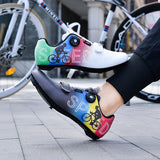 cycling shoes men's road Bicycle breathable self-locking Biking outdoor Sneakers Mart Lion   