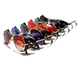  Vintage SteamPunk Pilot Style Sunglasses Leather Side Design Sun Glasses Oculos De Sol 2029 Mart Lion - Mart Lion