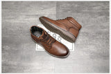 Winter Men Boots Lace Up Winter Shoes Lightweight Smart Casual Boots Ankle Boots Office Work Casual MartLion