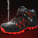 Winter Boots Work Safety Shoes Waterproof Men's Boots Work Shoes Outdoor Hiking Plush Warm Snow Steel Toe MartLion   