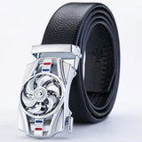 Time Is Running Windmill Men's Belt Transfer Belt Trend Young And Middle-Aged Jeans Belt MartLion Black D 95cm CHINA