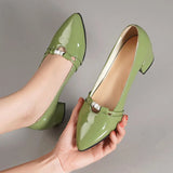 women cute sweet green slip on heel pumps for party ladies casual comfort shoes MartLion   