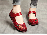 Genuine Leather Soft Bottom Women Flats Mother Shoes Comfort Oxford Loafers Moccasins MartLion   