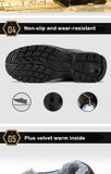 Indestructible Work Boots Plush Warm Winter Steel Toe Shoes Puncture-Proof Work Safety Industrial MartLion   