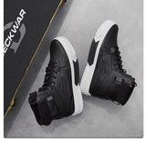 Hip Hop Streetwear Chunky Sneakers Men's Leather Casual Shoes Thick Bottom EVA Basket Tenis Masculino Adulto Sneakers Mart Lion   