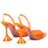 Transparent PVC Women Pumps Cup Heeled Summer Jelly Shoes Elegant High heels Party Prom MartLion   