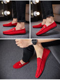 Off-Bound Men's Casual Shoes Bee Suede Loafers Flats Driving Soft Moccasins Footwear Slip-On Walking Mart Lion   