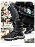 Winter Waterproof Women Men's Boots Snow Warm Non-slip Combat Women's Military Battle Mart Lion   