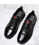 Men's Casual Shoes Genuine Cow Leather Crocodile Print Spring Autumn Luxury Flat Cool Leisure Sneakers Loafers Mart Lion   