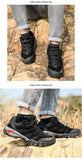 Breathable Men's Sneakers Soft Non-slip Lace-up Genuine Leather Shoes Light Autumn Winter Outdoor Casual Shoes