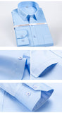 Men's Non Iron Standard-fit Solid Basic Dress Shirt Formal Premium 100% Cotton Long Sleeve Work Office Mart Lion   