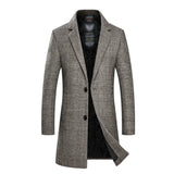 Men's Wool Coat Winter Style Casual Slim Fit Thicken Warm Long Jacket Hombre Mart Lion   