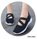 Women Flats Summer Ladies Mesh Flat Shoes Soft Breathable Sneakers Women Casual Zapatos De Mujer MartLion   