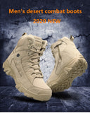 Footwear Military Tactical Men's Boots Special Force Leather Desert Combat Ankle Army Mart Lion   