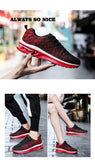 Trendy Black Green Air Sneakers Men's Shoes Non Slip Air Cushion Trainers Couple Flying Weaven Casual Mart Lion   