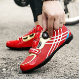 Couple Cycling Shoes Men's Road Bicycle Women Outdoor Sneakers Breathable Self-locking Unlocking Bike Mart Lion   