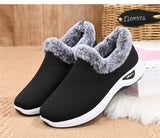 Platform Boots Women Snow Plush Shoes Slip On Ankle Comfy Mujer Winter Footwear MartLion   
