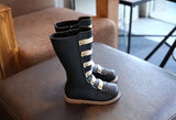 Autumn Winter Children Long Boots Girls Rivets Knee High Baby Warm Velvets Princess Single Knight MartLion   