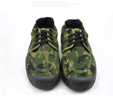 Men's Shoes Army Green Camouflage Cavans Farmer Work amp Safety Rubber Training Liberation Outdoor Sneakers Mart Lion   