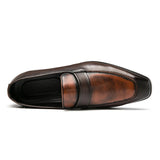 Luxury Oxford Men's Shoes Leather Breathable Rubber Formal Dress Office Wedding Flats Footwear MartLion   