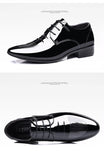 Men's Wedding Shoes Pu Leather Formal Pointed Toe Dress Oxford Flats Designer Mart Lion   