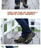 Sneakers Outdoor Men's Shoes Waterproof Hiking Casual Breathable Male Footwear Non-slip Mart Lion   