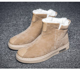 Off-Bound Winter Men's Boots Warm Fur Snow Waterproof Suede Leather Furry Ankle Fluff Plush Outdoor Shoes Mart Lion   