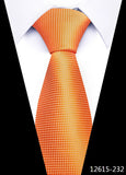 Tie For Men's Newest design Factory 7.5 cm Necktie Yellow Plaid Shirt Accessories Abraham Lincoln's birthday MartLion 12615-232  