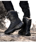 Winter Waterproof Men's Boots Plush Super Warm Snow sneakers Ankle Outdoor Desert Combat Army Hombre MartLion   