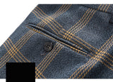 Plaid Designs Lapel Men's Suit Tailor Made Groom Tuxedos Wedding 3 Piece Suits Blazer (Jacket+Pants+Vest) Mart Lion   
