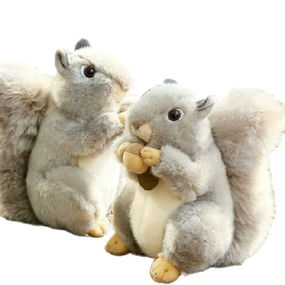  Simulation Hold Hazelnut Squirrel Plush Toy Stuffed lifelike Big Tail Squirrel Plushies For Kids Birthday Gift Garden Decor DOll MartLion - Mart Lion