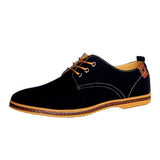 Men's Shoes Casual Canvas Pointed Toe Lace Up Flat Zapatos Hombre Mart Lion Black 5.5 