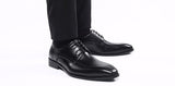 Men's Leather Dress Shoes Classic Retro Derby Lace-Up Wedding Party Office Oxfords Flats Mart Lion   