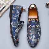 Men's Casual Embroider Shoes Flats Shoes Loafers Soft Footwear Mart Lion   